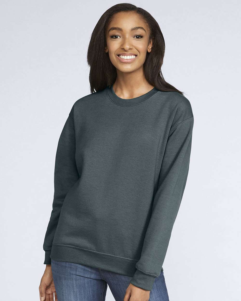 Gildan&#xAE; Softstyle Midweight Crew Neck Long Sleeve Sweatshirt