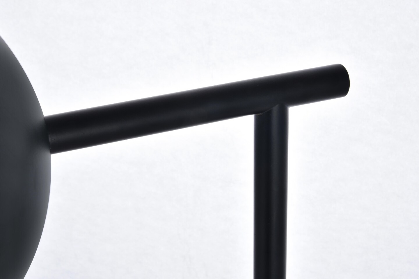 Eclipse 1 Light Black Floor Lamp With Clear Glass