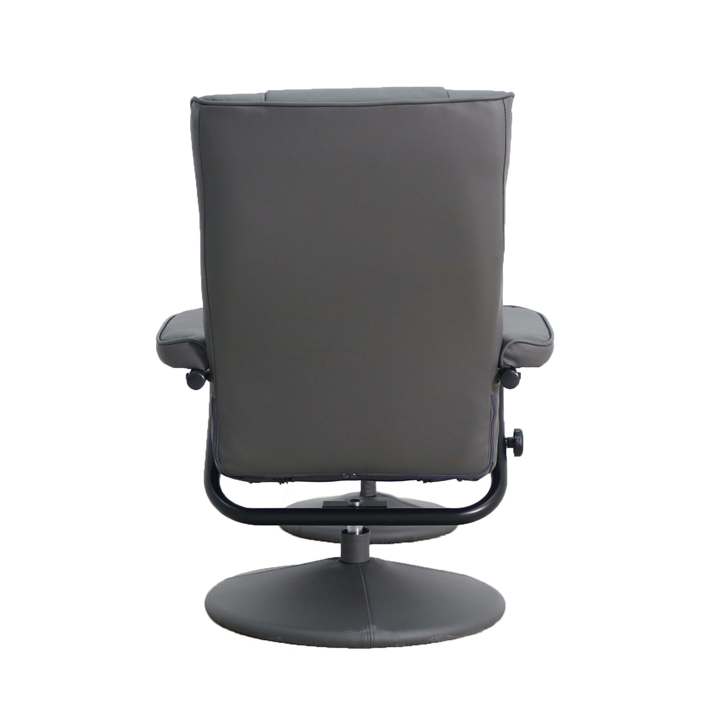 Emma and Oliver Contemporary Multi-Position Recliner &#x26; Ottoman w/ Wrapped Base