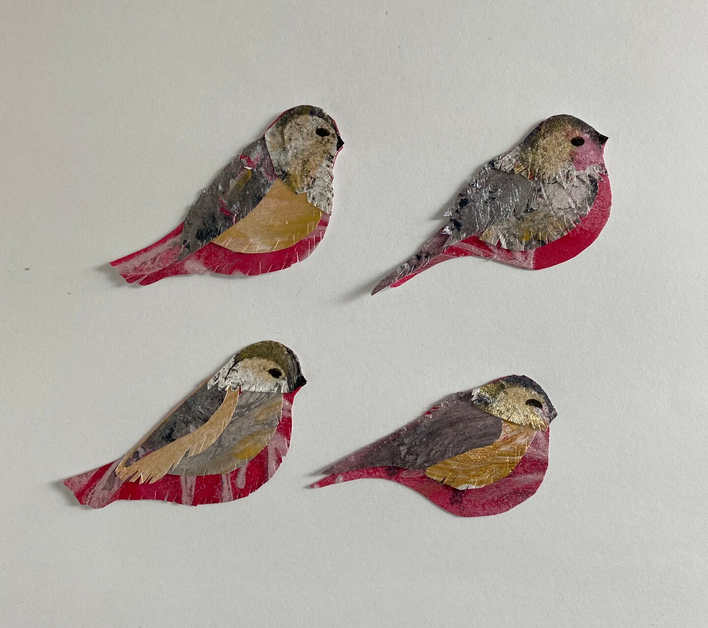Bird collage Christmas ornaments image 3