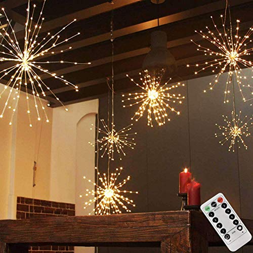 LED Starburst Fairy Lights Remote Control, Best Selling Hanging Starburst LED  Lights Wedding Home Decor Remote Firework, Christmas,firework 