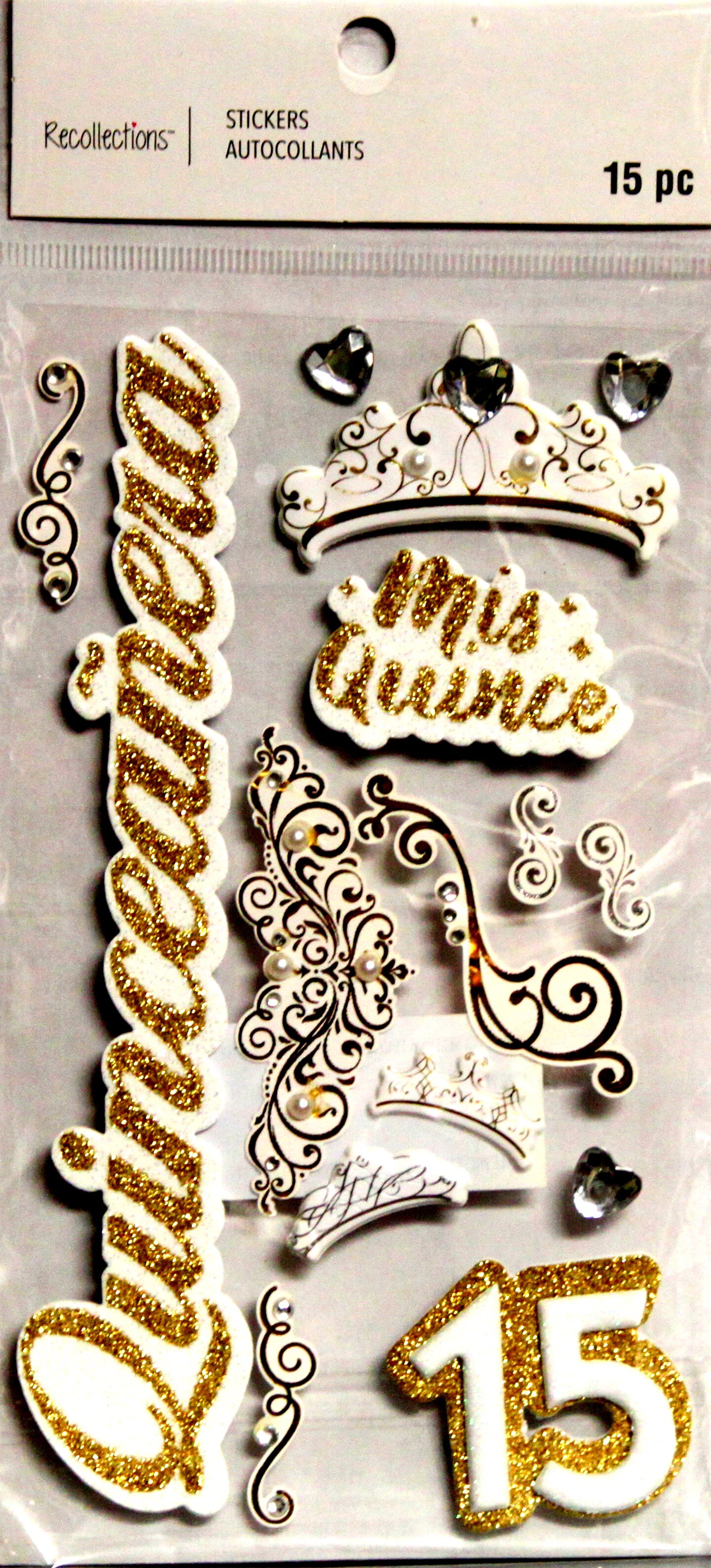 Recollections Quinceanera Dimensional Stickers
