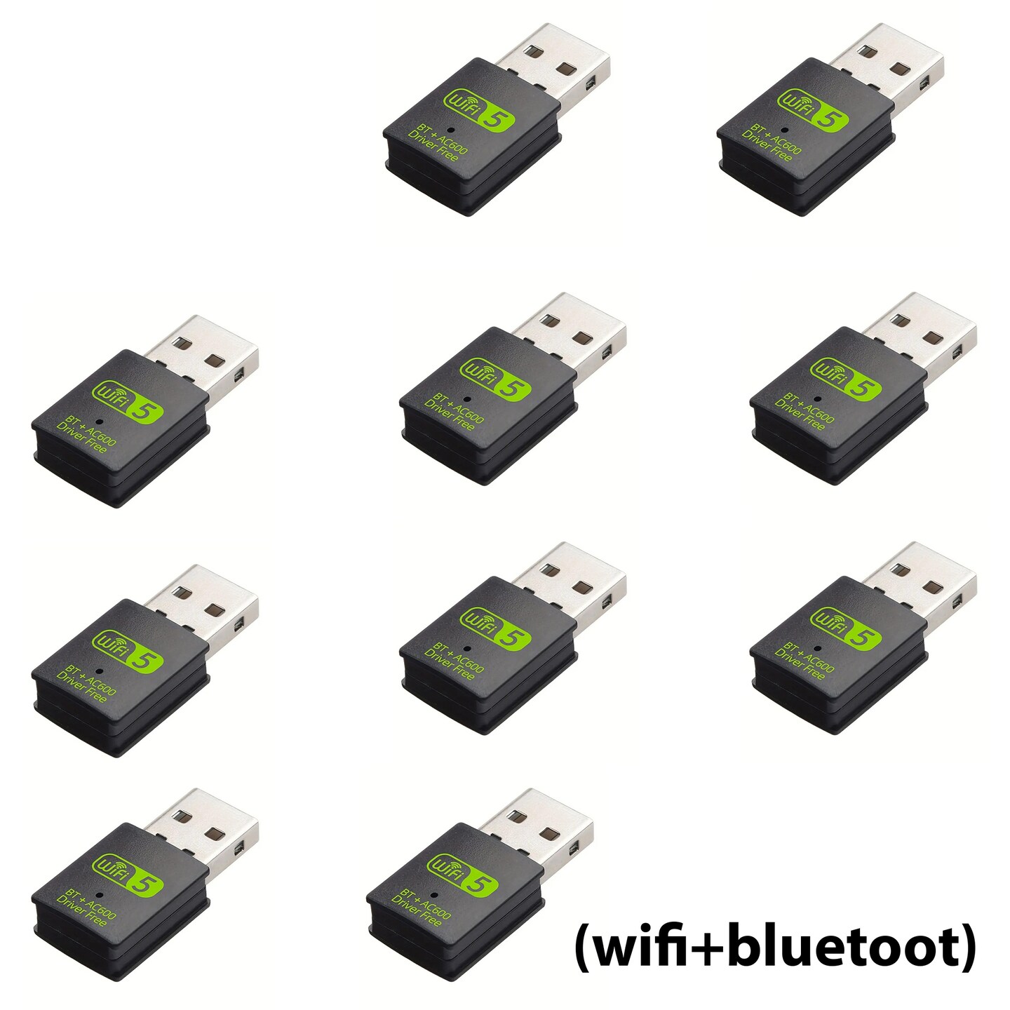 USB Wifi Adapter, Bluetooth Enabled (600Mbps)- Ultra-Fast Data