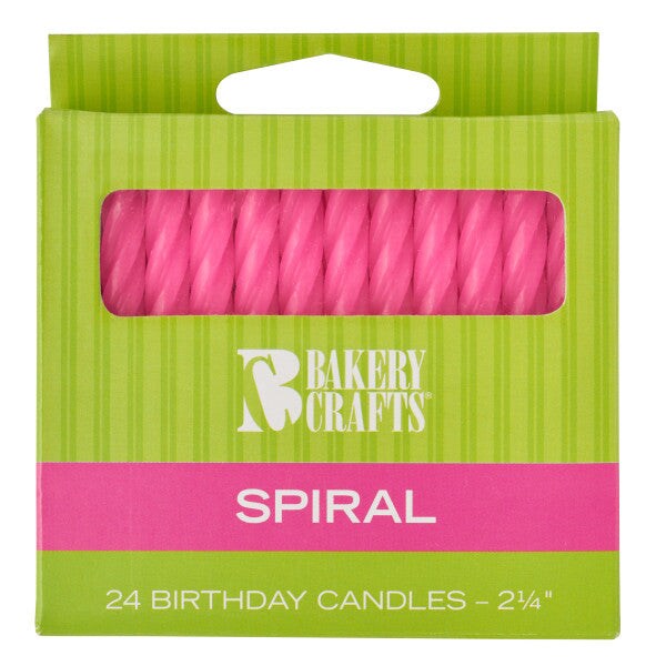 Spiral Birthday Candles, 24pc