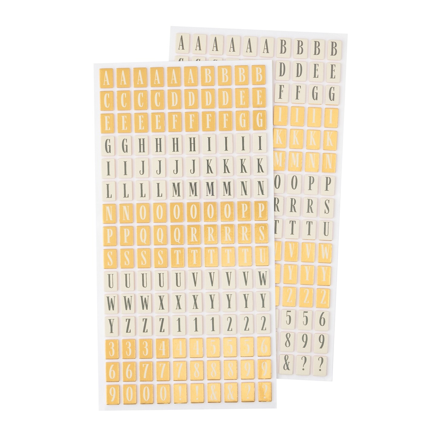 Crate Paper Moonlight Magic Thickers Stickers 300/Pkg-Inspired - Alpha - Gold Foil