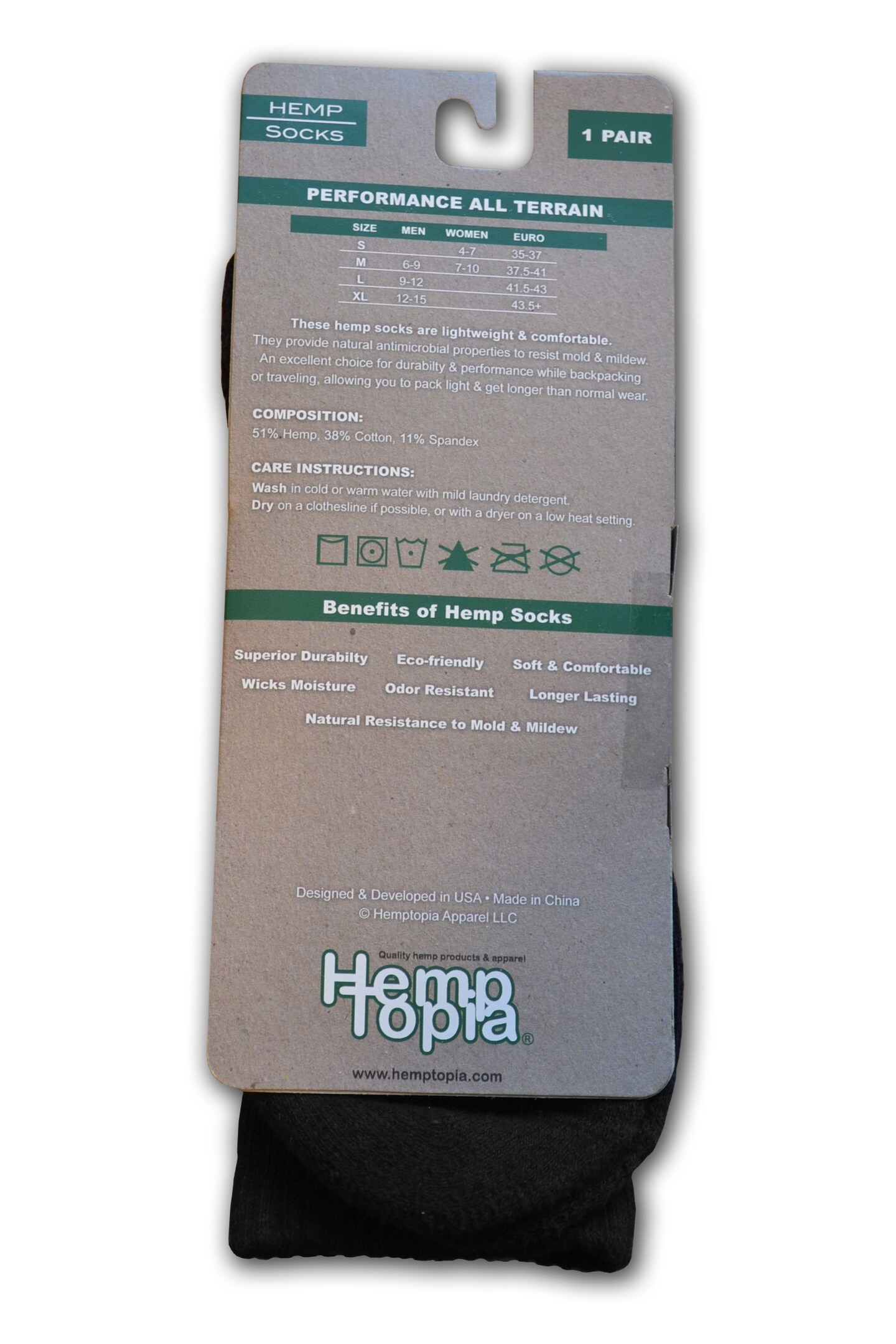 Hemptopia Hemp Socks, Comfortable All Natural socks