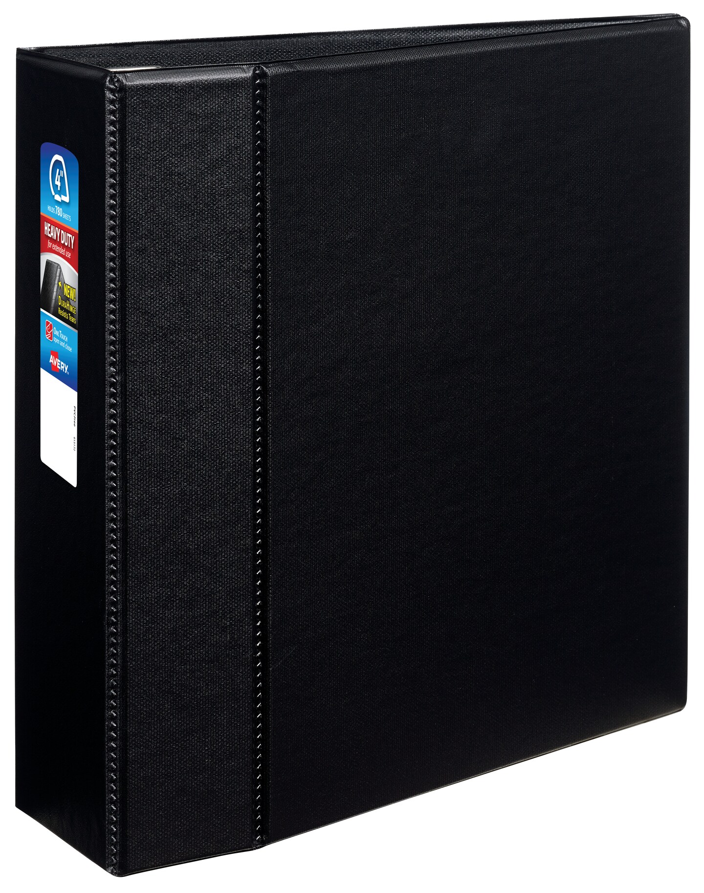 Avery Heavy-Duty Binder, 4" One-Touch Rings, 780-Sheet Capacity, DuraHinge, Black (79984)