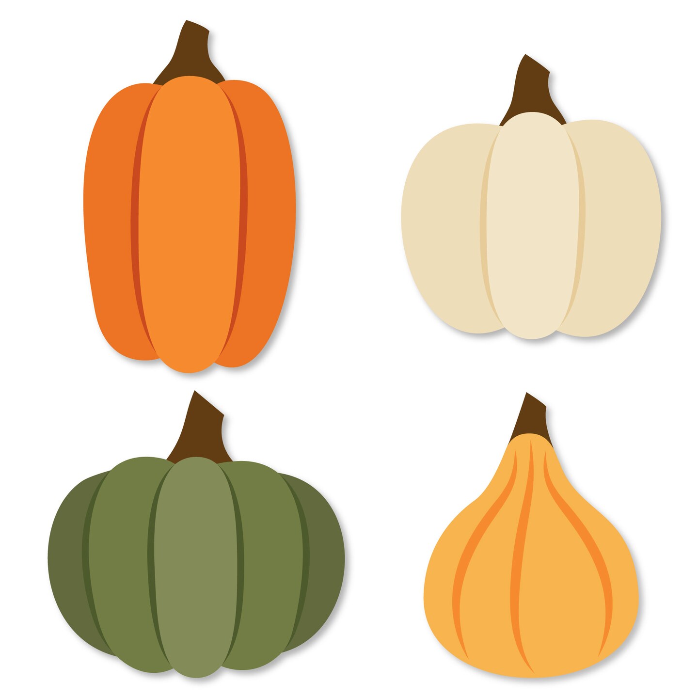 Big Dot of Happiness Fall Friends Thanksgiving - DIY Shaped Friendsgiving Party Cut-Outs - 24 Count