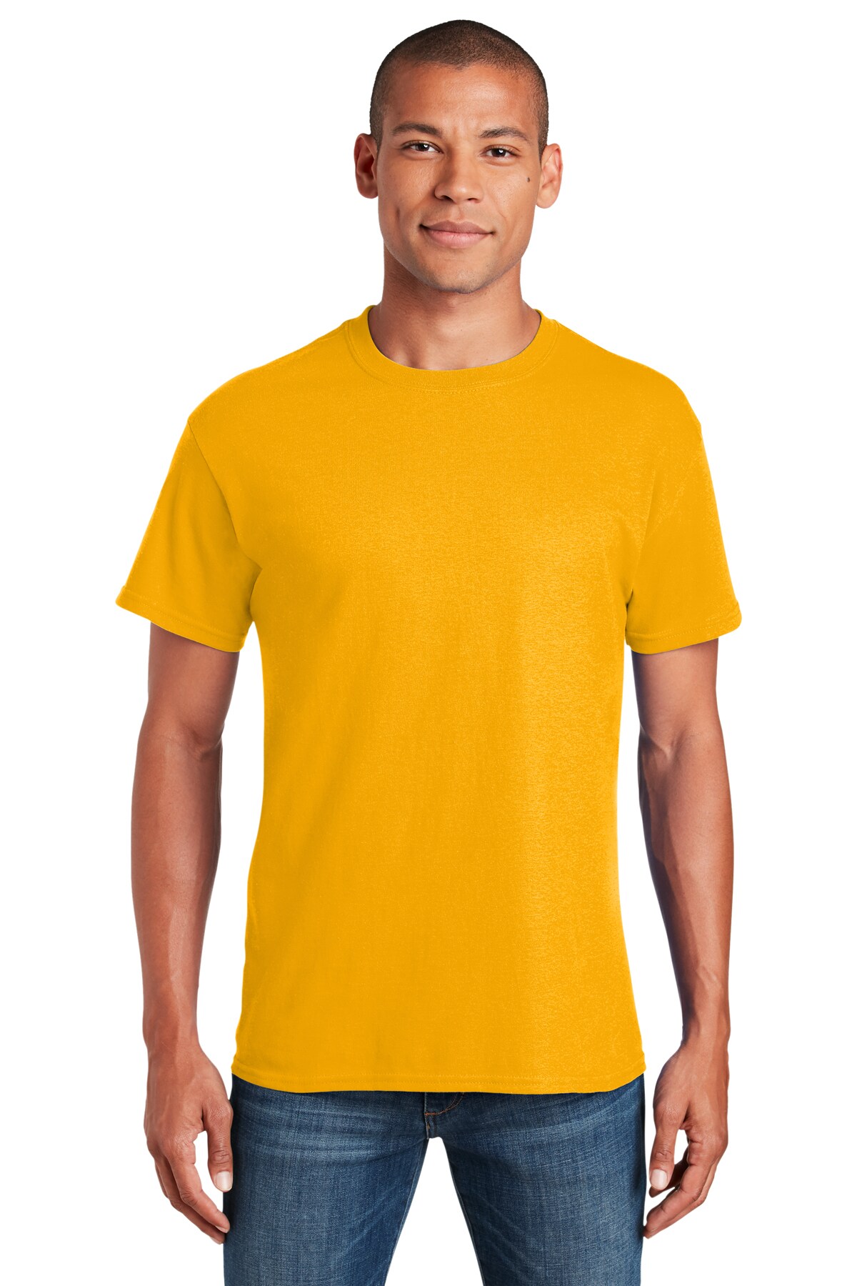 Gildan® Crewneck Heavy Cotton Short Sleeve T-Shirt 5.3 oz 100% Cotton Classic Fit Everyday Blank Tee for Custom Printing