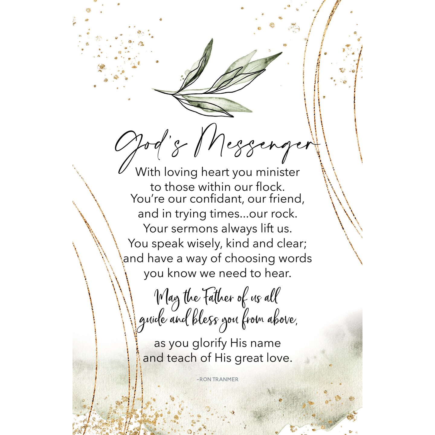 Dexsa God's Messenger Inspirational Wood Plaque 6 inches x 9 inches