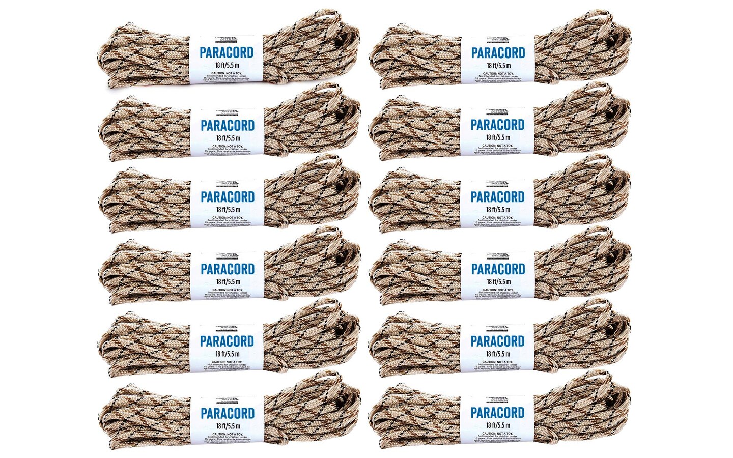 Leisure Arts Bundle Paracord Variegated Beige 12pc