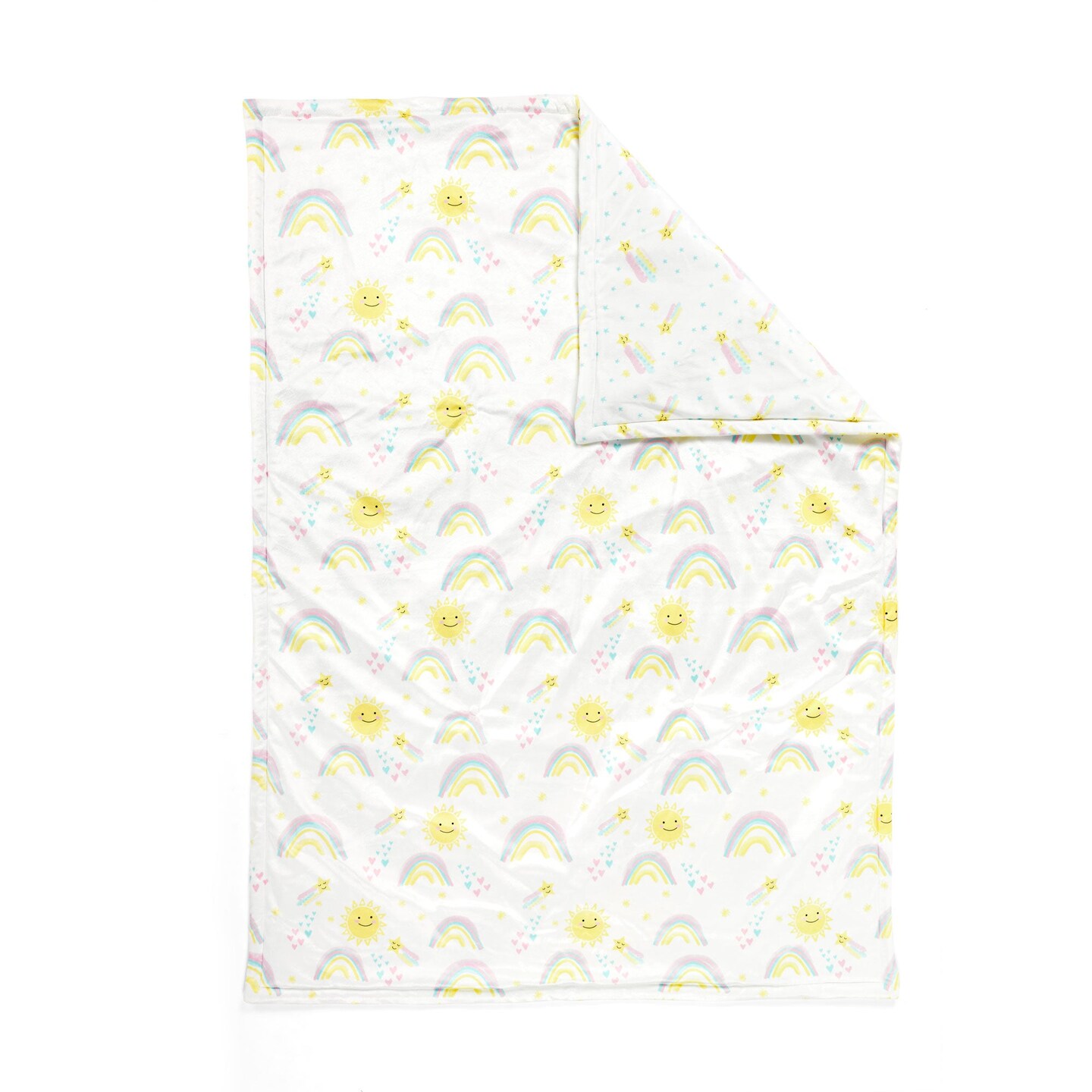 Sunshine Rainbow Soft &#x26; Plush Oversized Baby Blanket