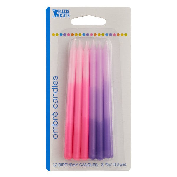 Ombre Smooth Specialty Candles, 12pc