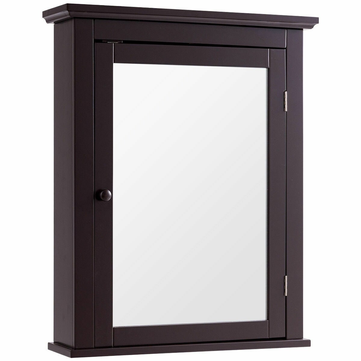 Bathroom Mirror Cabinet Wall Mounted Adjustable Shelf Medicine Storage