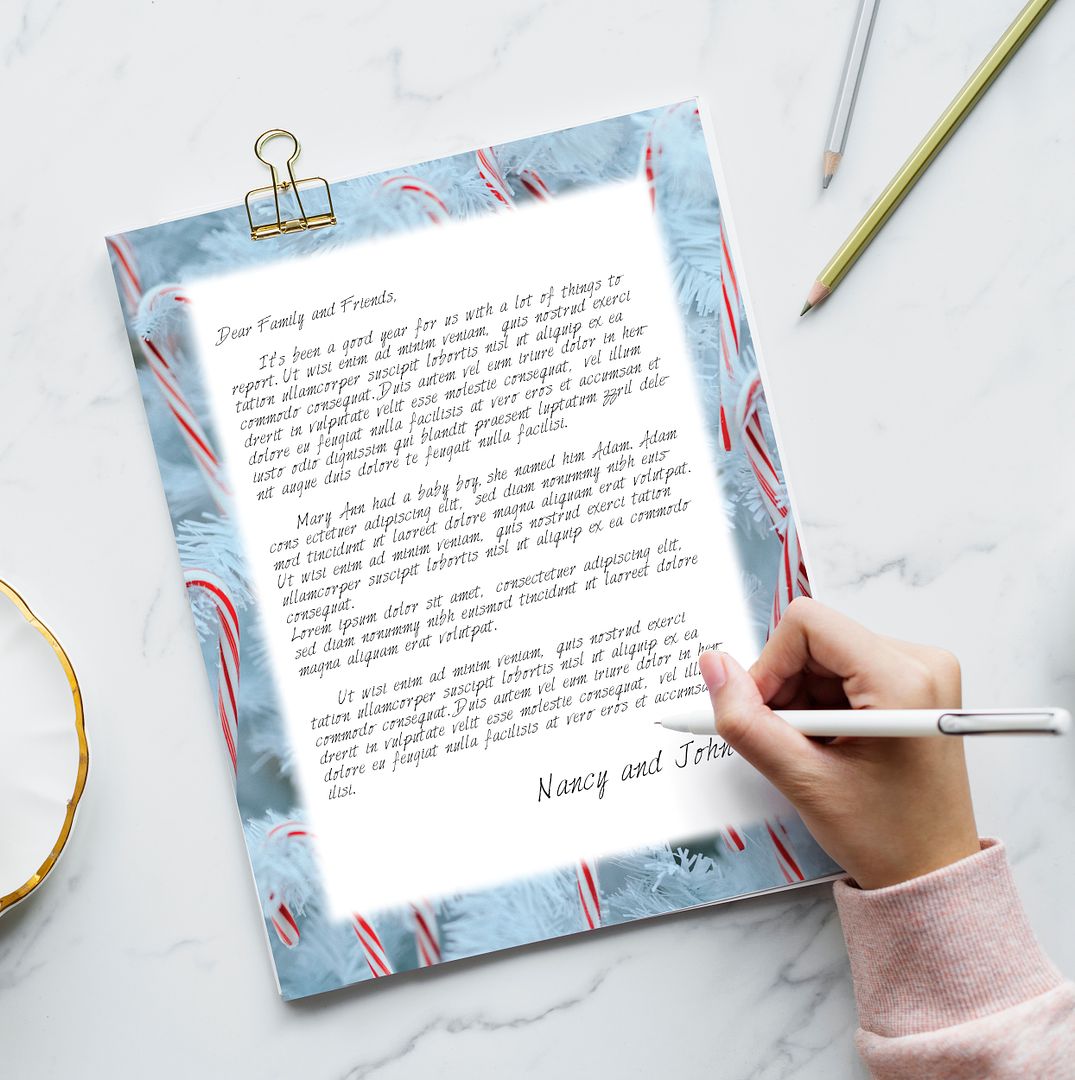 Great Papers! Winter Candy Canes Holiday Letterhead, Invitations and Announcements, Printer Friendly, 8.5"x11", 50 Pack