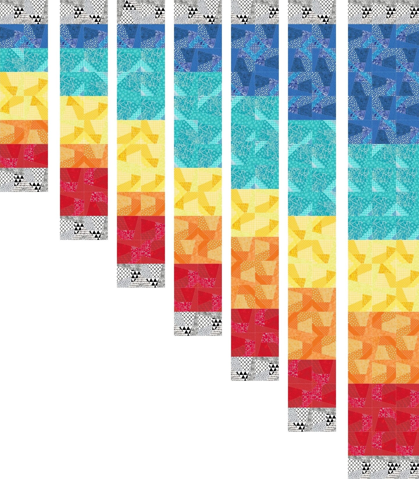 Staircase Quilt Panel Pattern