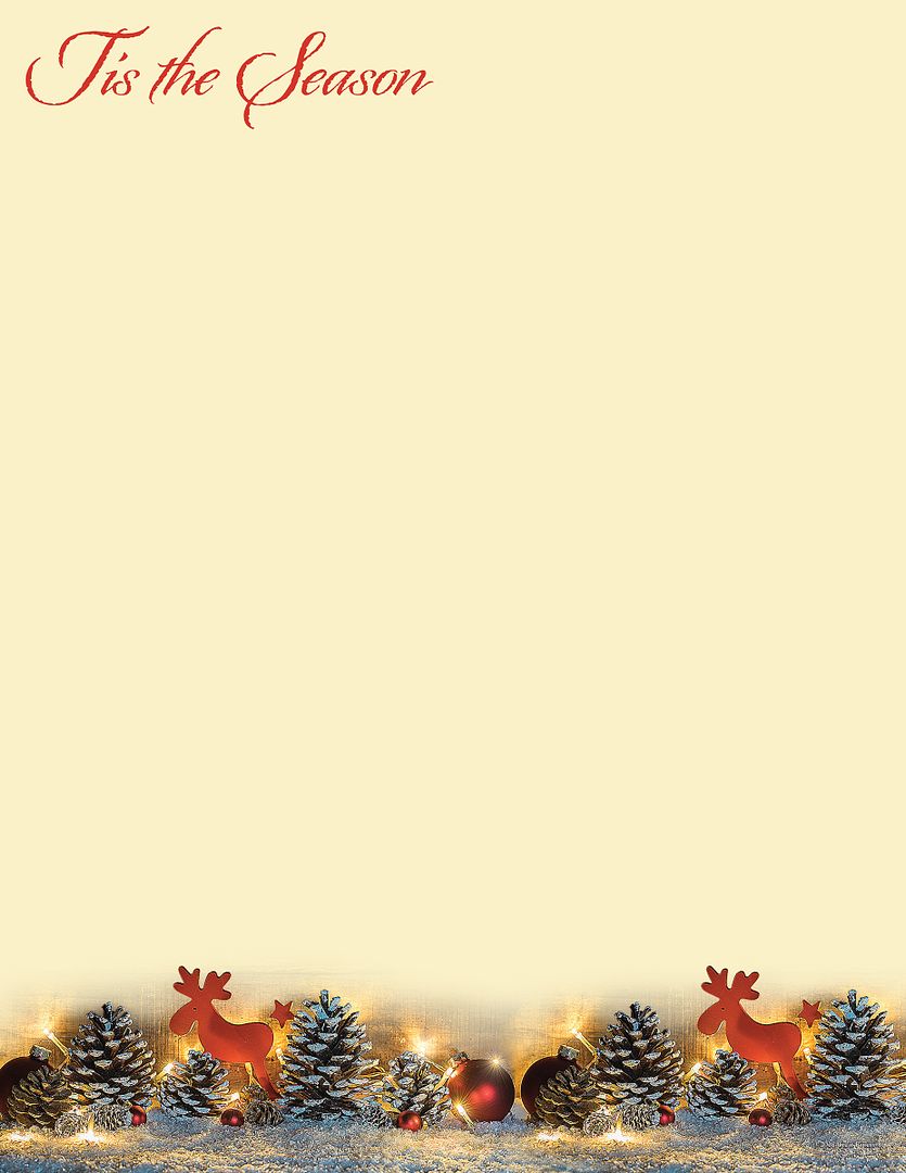 Great Papers! Tis the Season Holiday Letterhead, Invitations and Announcements, Printer Friendly, 8.5&#x22;x11&#x22;, 80 Pack