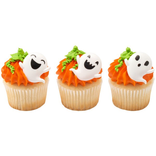 Ghosts Cupcake Rings, 12ct