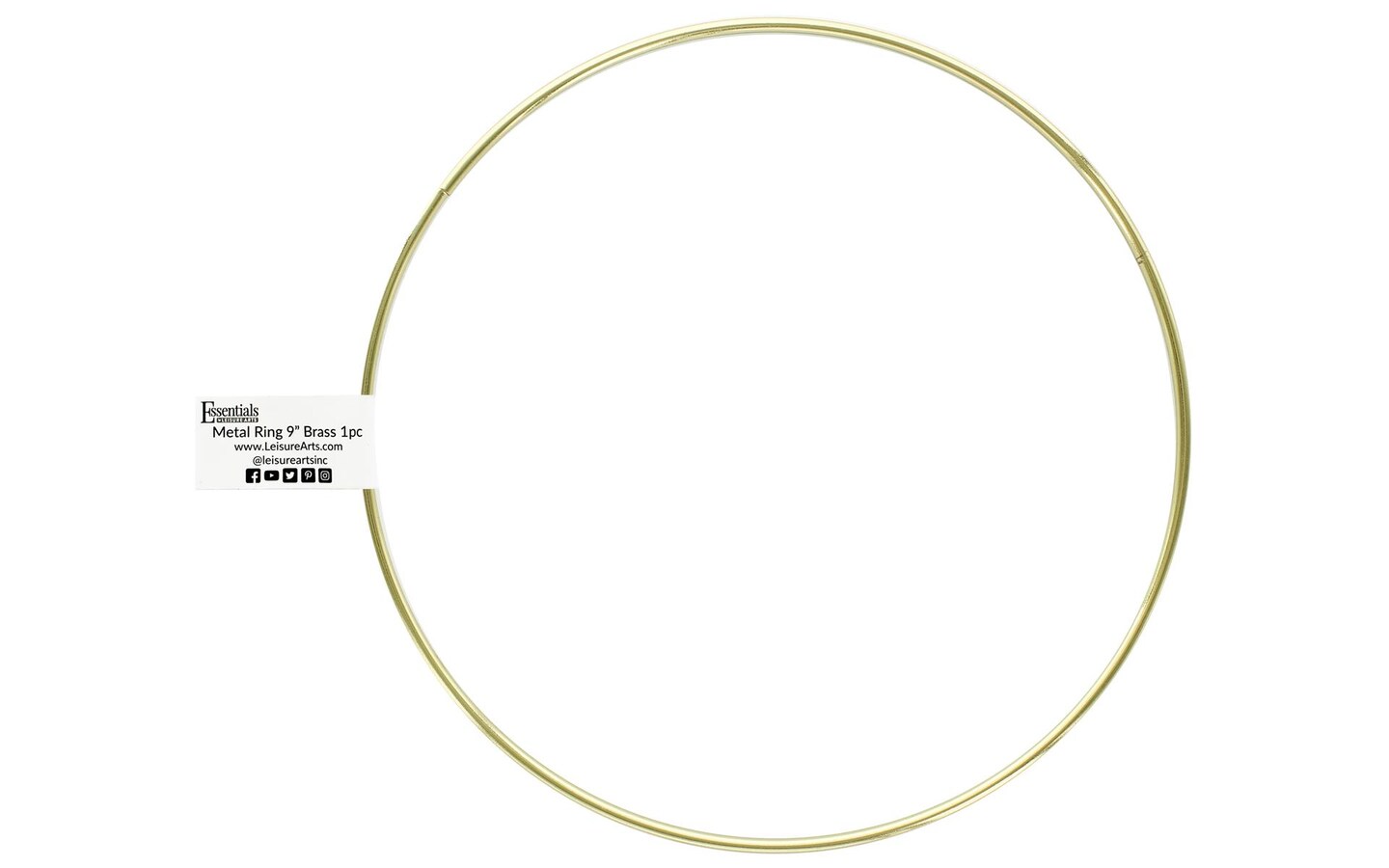 EBL Metal Ring 9&#x22; Brass