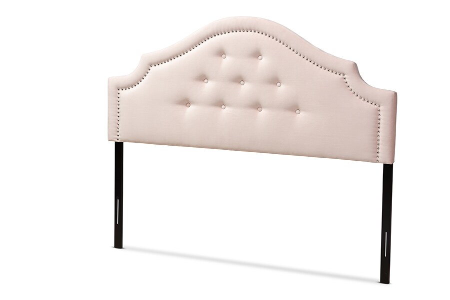 Baxton Studio Cora Modern and Contemporary Light Pink Velvet