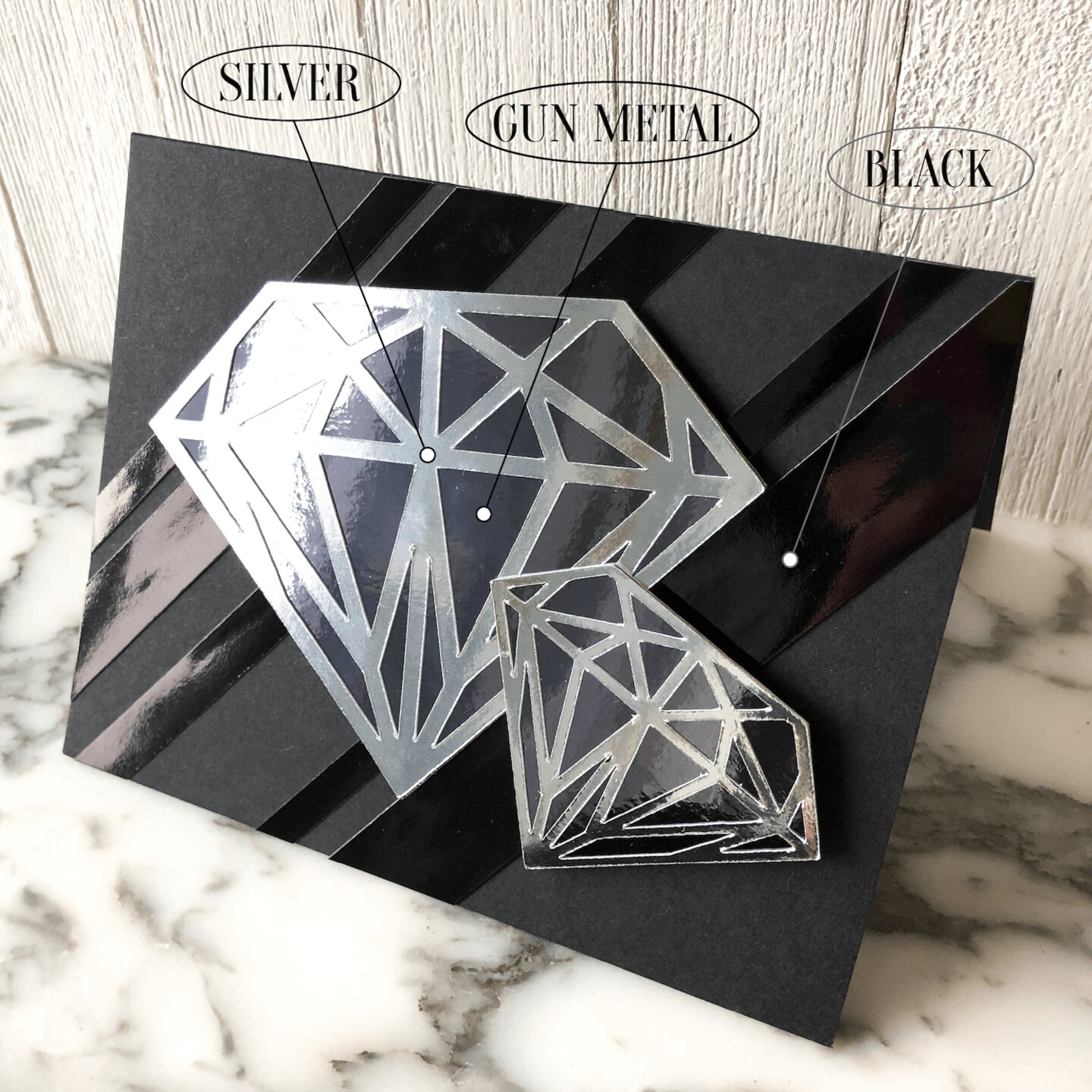 Black Mirricard Mirror Cardstock Paper - 8.5 x 11 inches - 100 lb / 270 gsm Cover / 12pt -10 Sheets