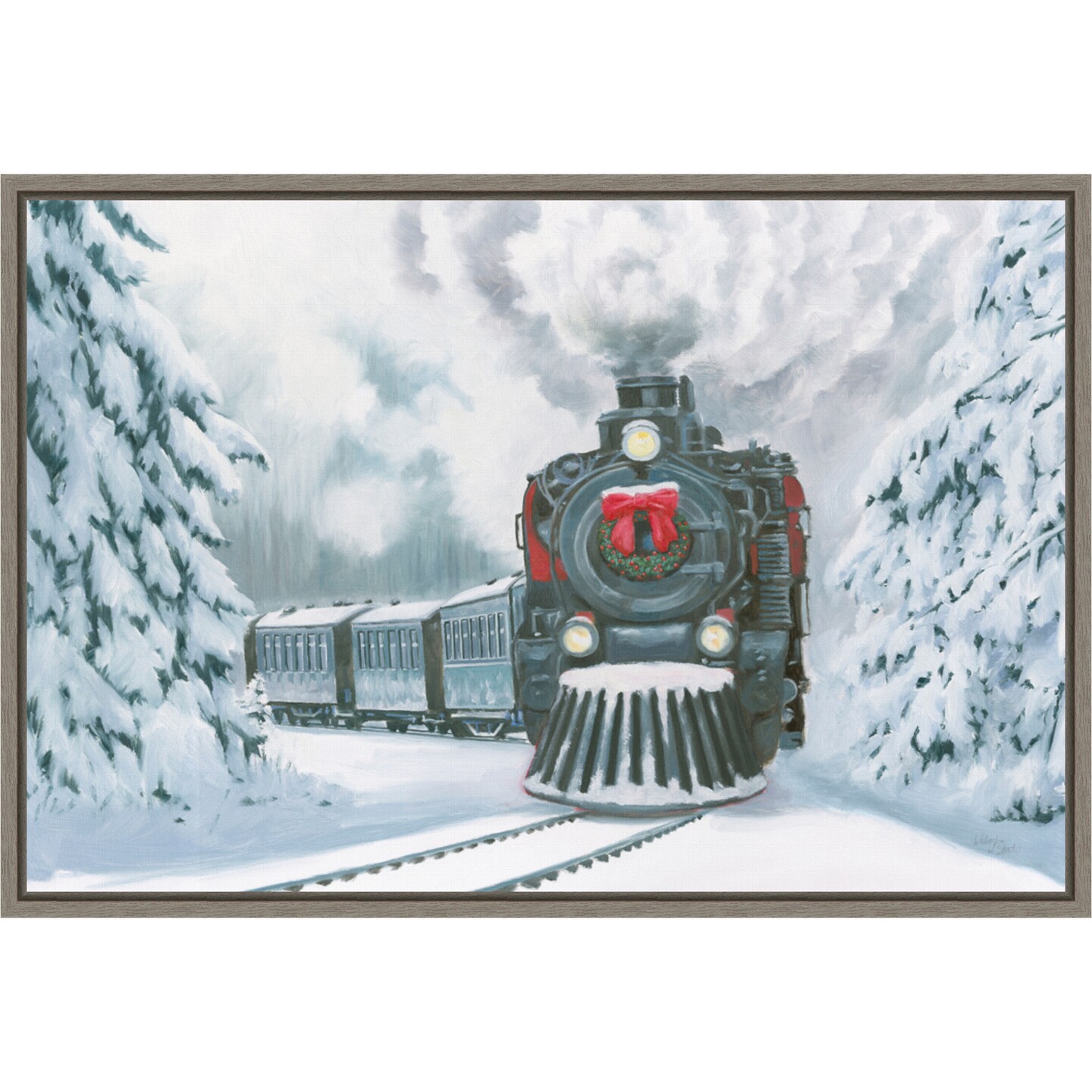 Christmas Train by Wellington Studio Canvas Art Framed