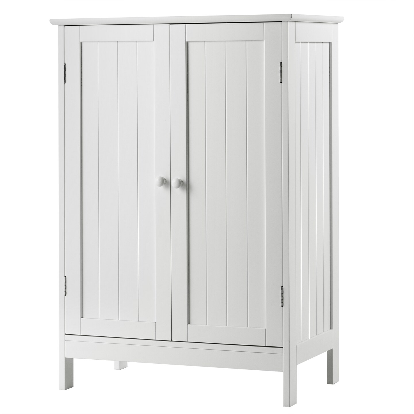 2-Door Freer-Standing Bathroom Storage Organizer Cabinet with Shelf