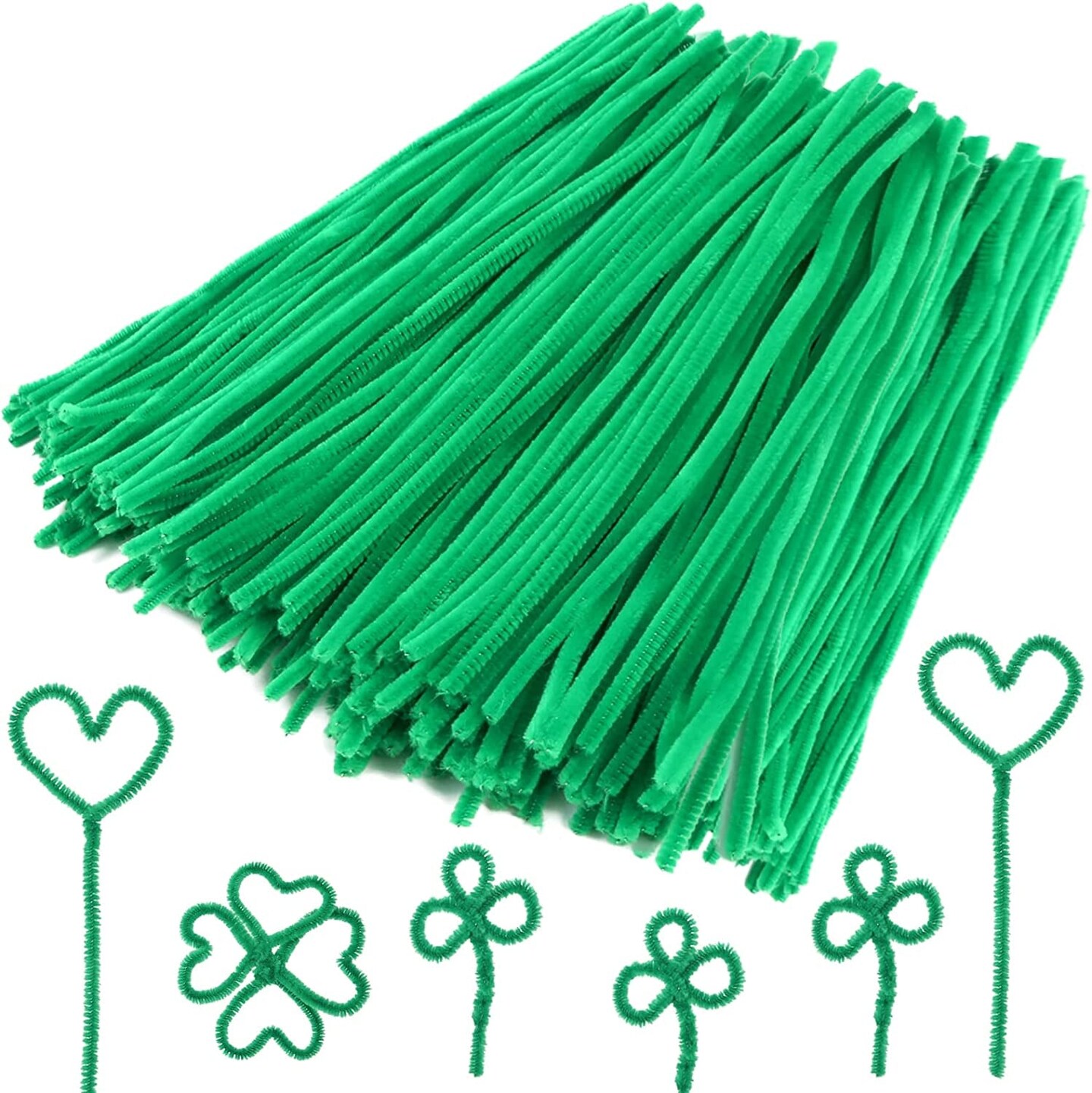 200 PCS Pipe Cleaners Craft Supplies Multi-Color Chenille Stems for Art New