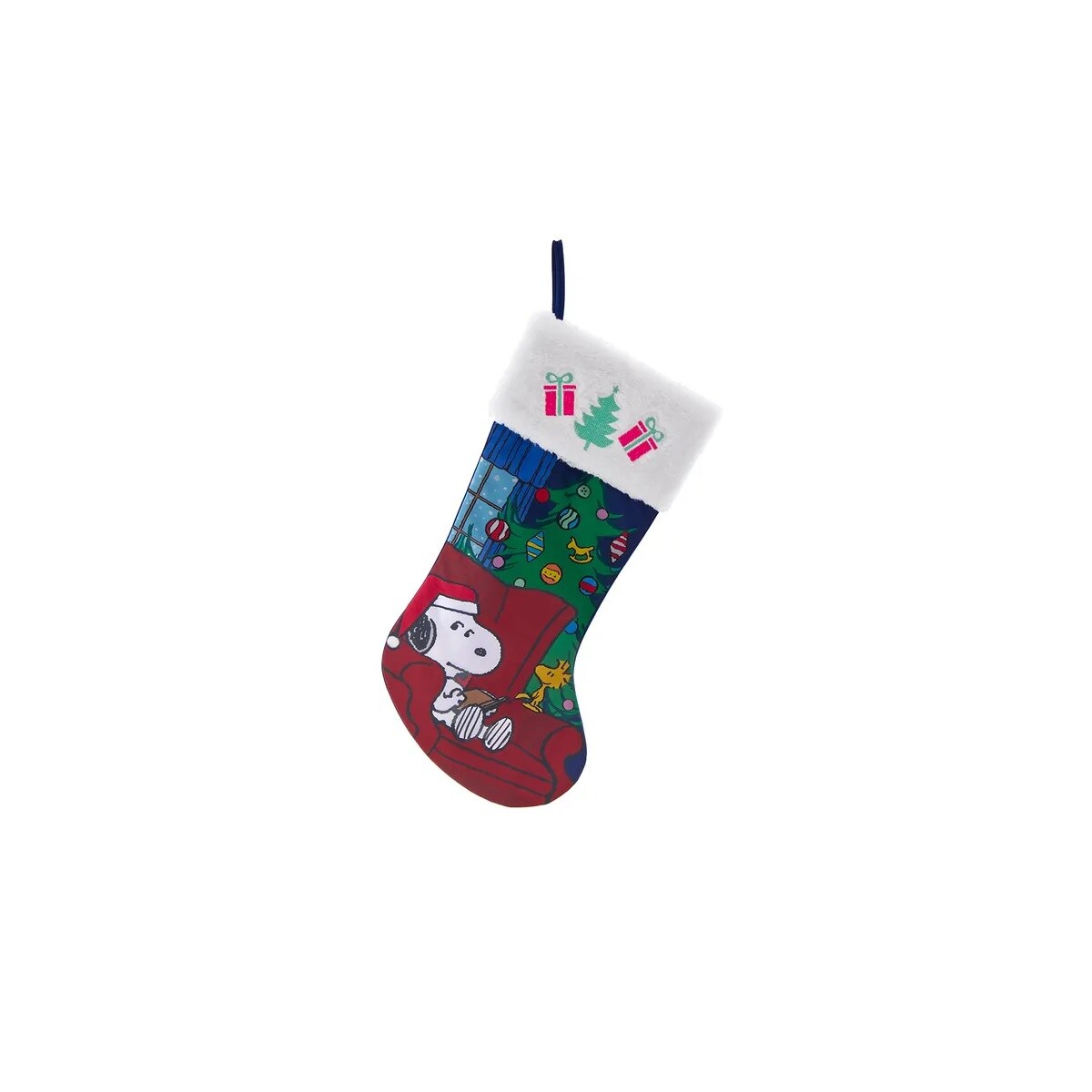 KSA Pack of 4 Snoopy and Woodstock with Tree Christmas Stockings 19"