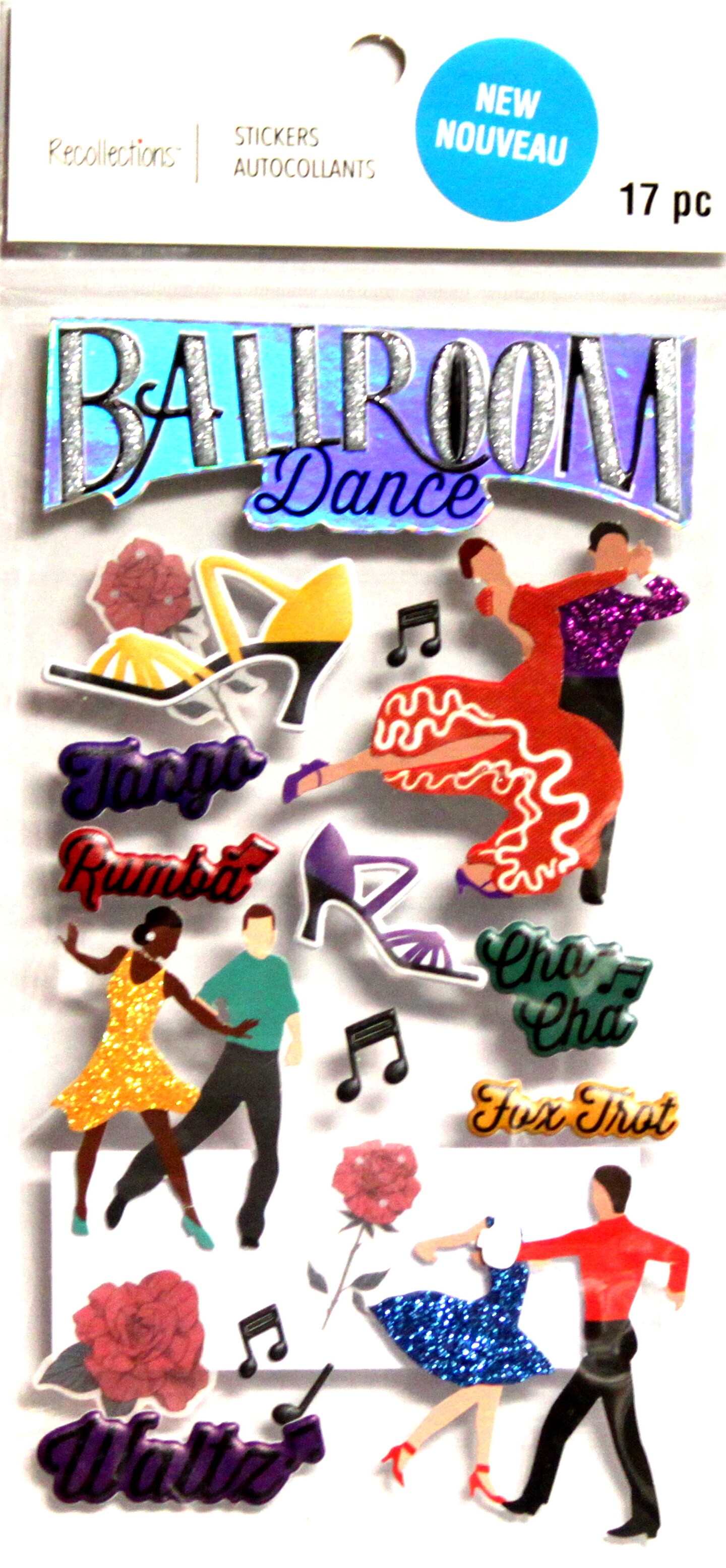 Recollections Ballroom Dance Dimensional Stickers