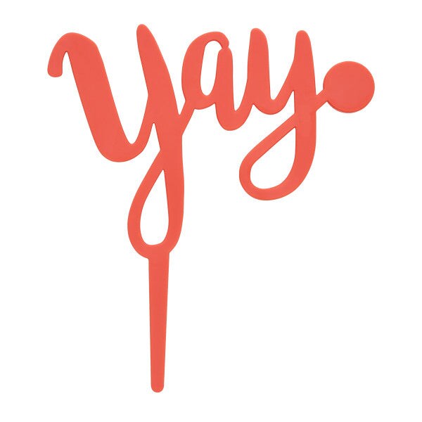 Yay Plastic Candle Holder Cake Topper, 1ct