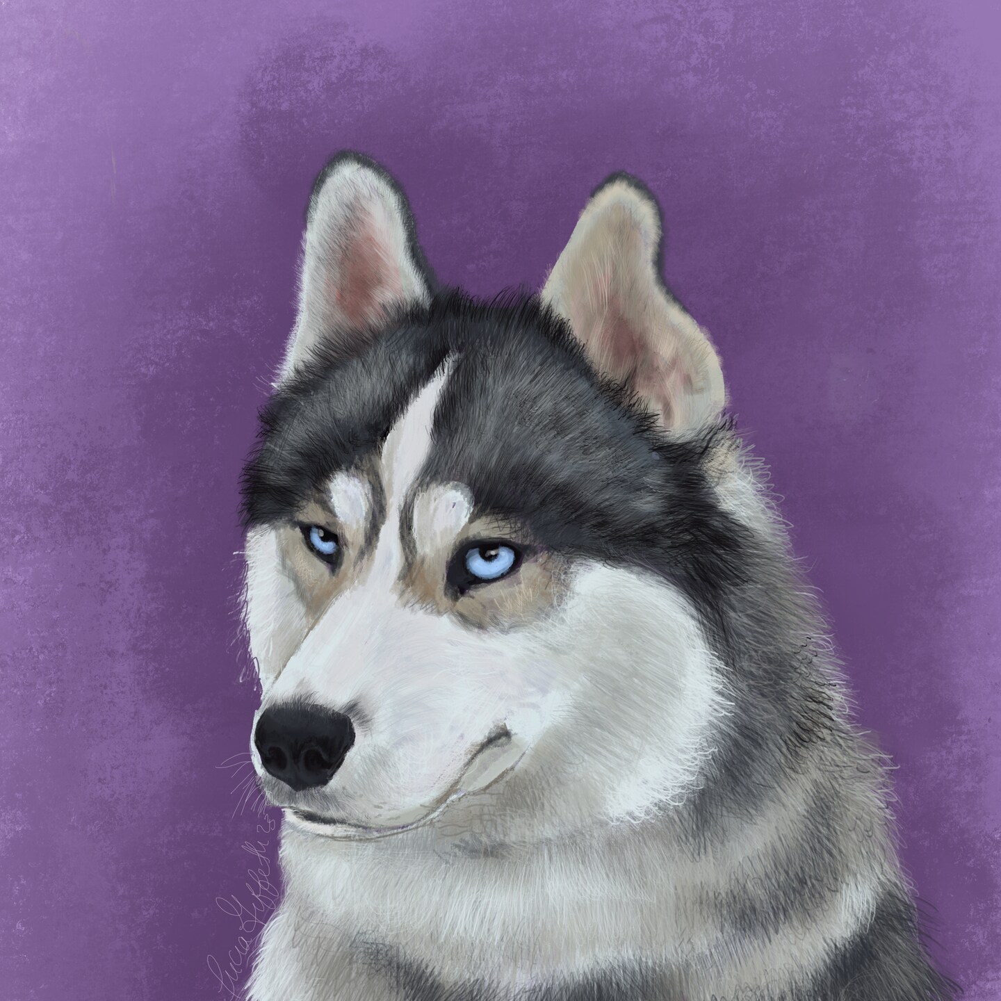 Siberian Husky Dog Art Print | MakerPlace by Michaels
