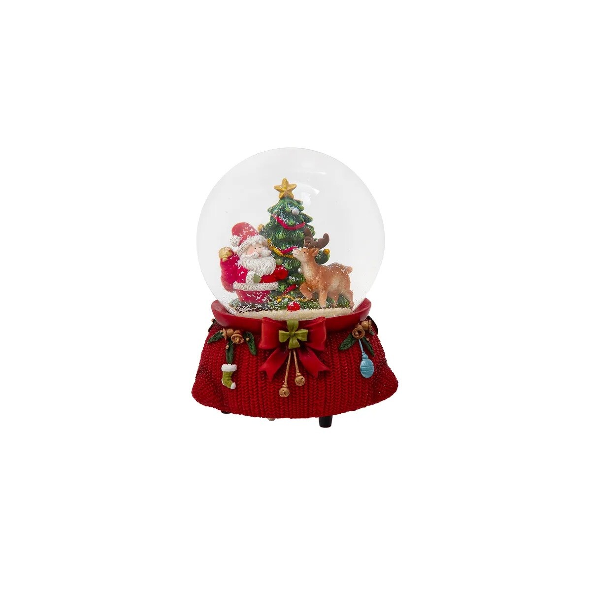 KSA 4" Wind Up Musical Santa Christmas Snow Globes Michaels