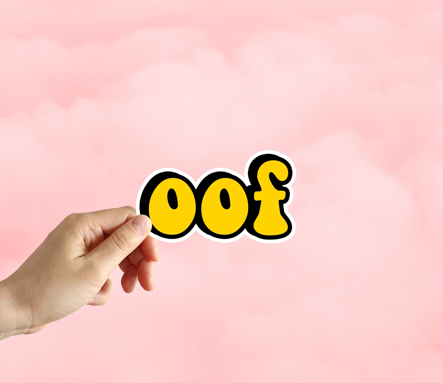 OOF Vinyl Sticker, Meme Sticker, Funny Sticker, Water Bottle Stickers ...