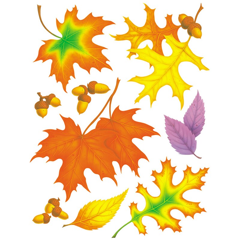 Fall Leaves Window Clings, 1 Sheet