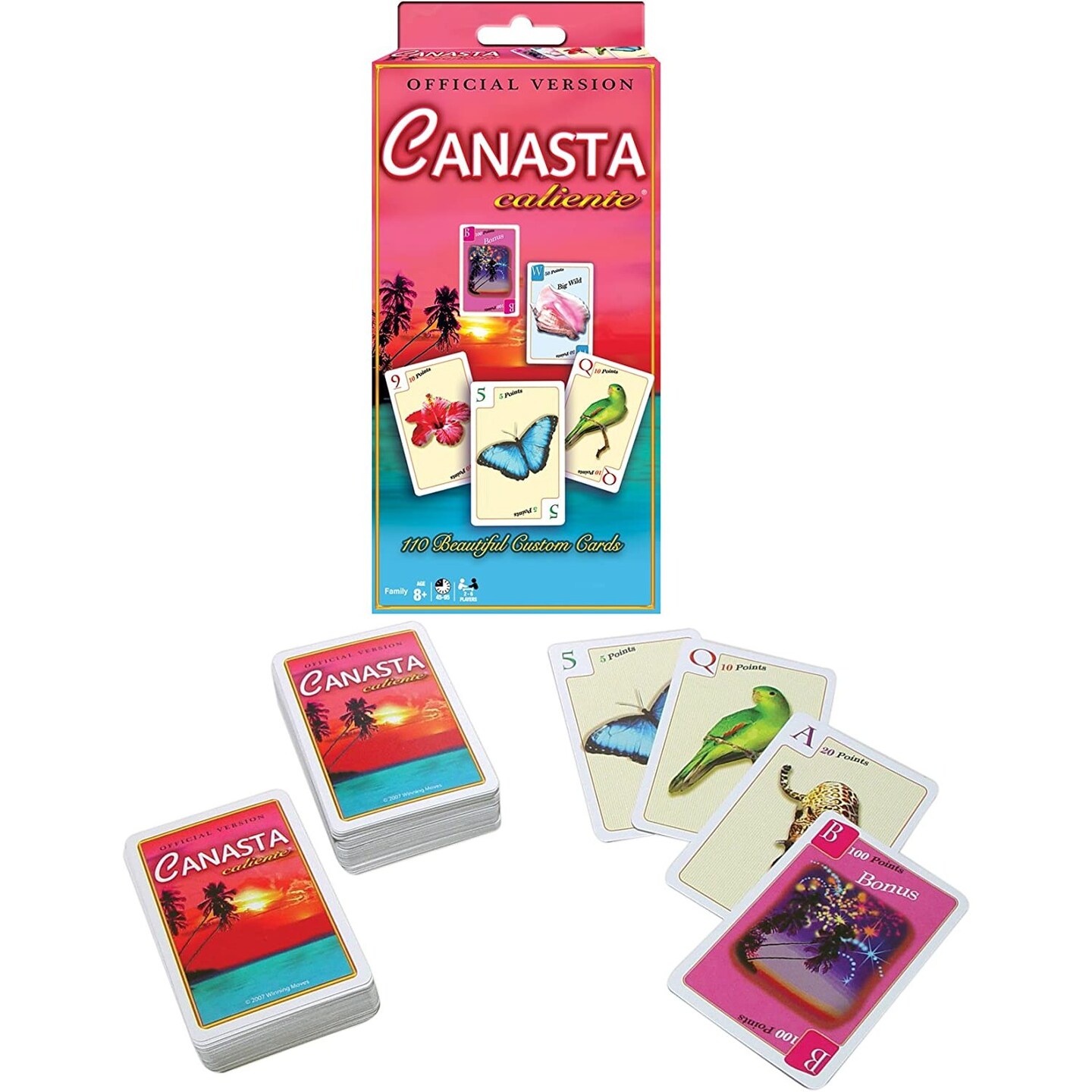 Winning Moves Games Canasta Caliente Official Card Game 2 to 6 Players