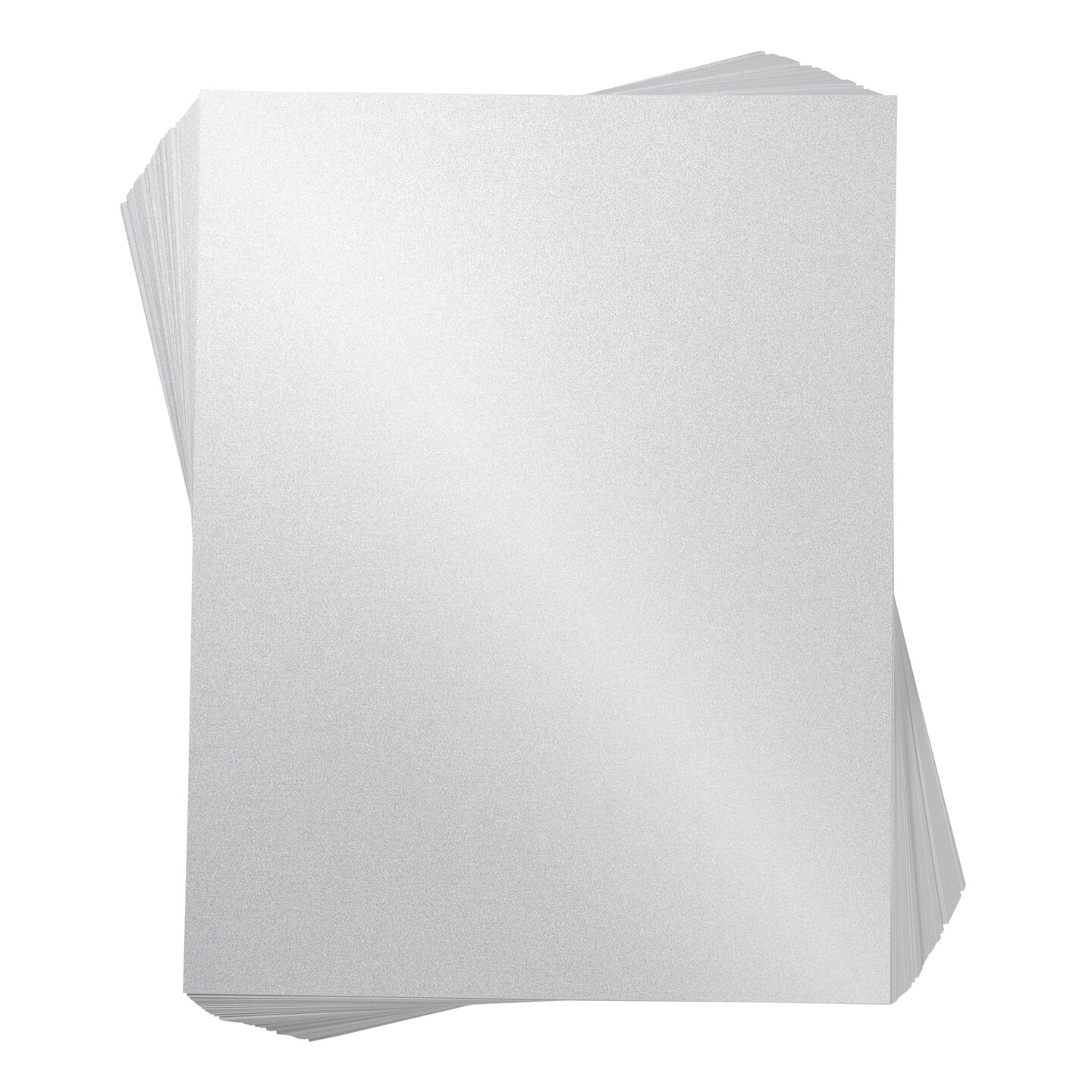 96 Sheets Pearl White Shimmer Cardstock, Metallic Paper for