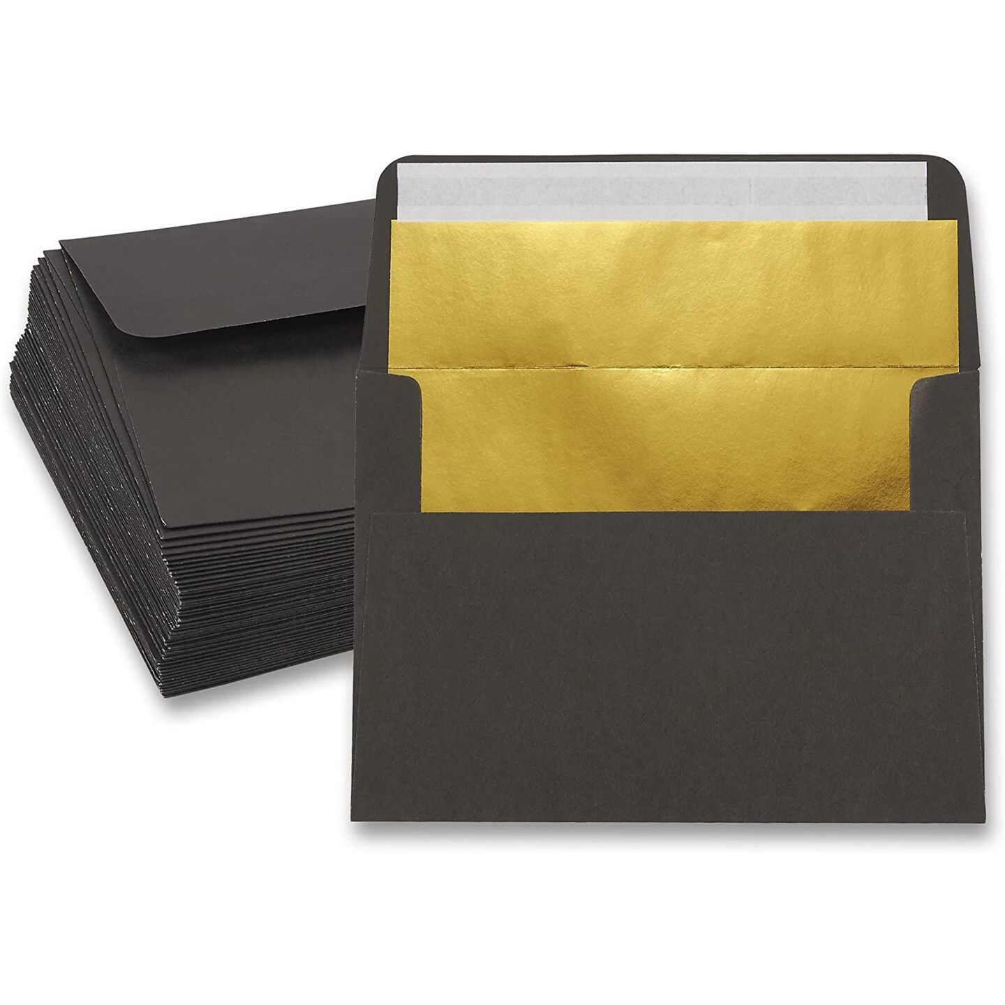 black-a7-invitations-envelopes-with-gold-foil-lining-5x7-inches-50-pack-michaels