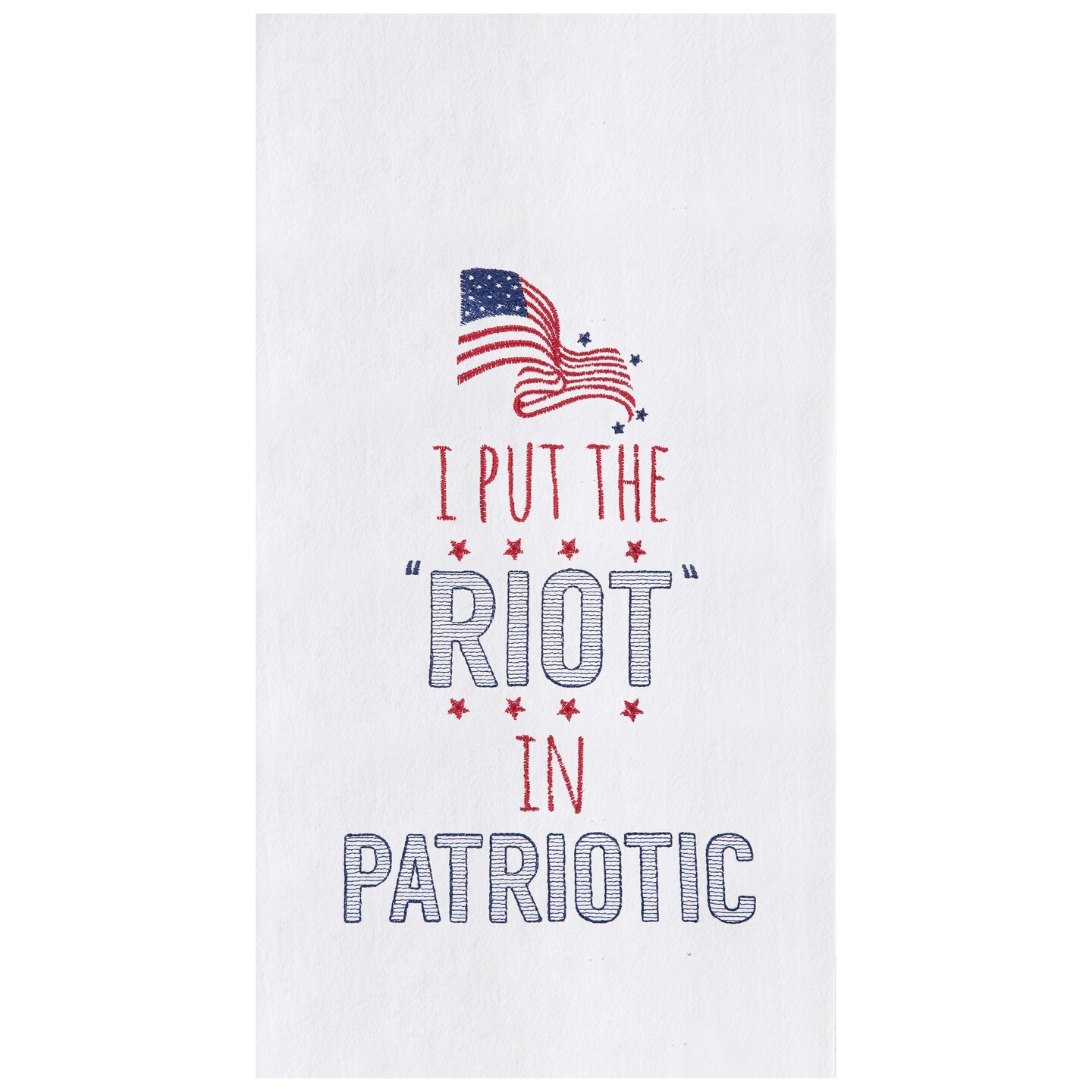 July 4th "Patriotic" Cotton Kitchen Dishtowel