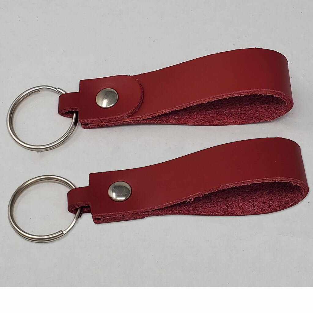 Leather Keychains DIY Kit 10 Pack-Laser Engraving, Foil Stamping, Painting Ready-Promotional-Fundraising-Personalized Gifts