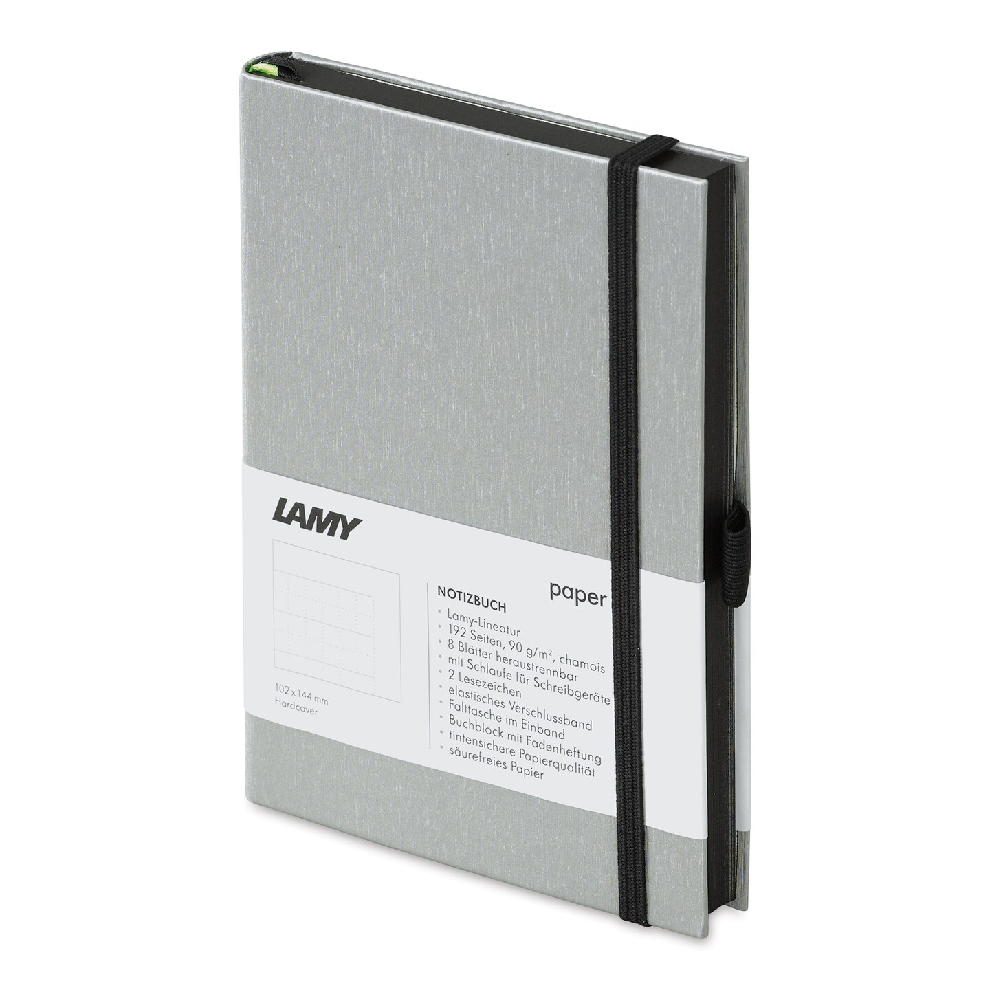 Lamy Hardcover Notebook - Black, Grid, 4.1&#x22; x 5.8&#x22;