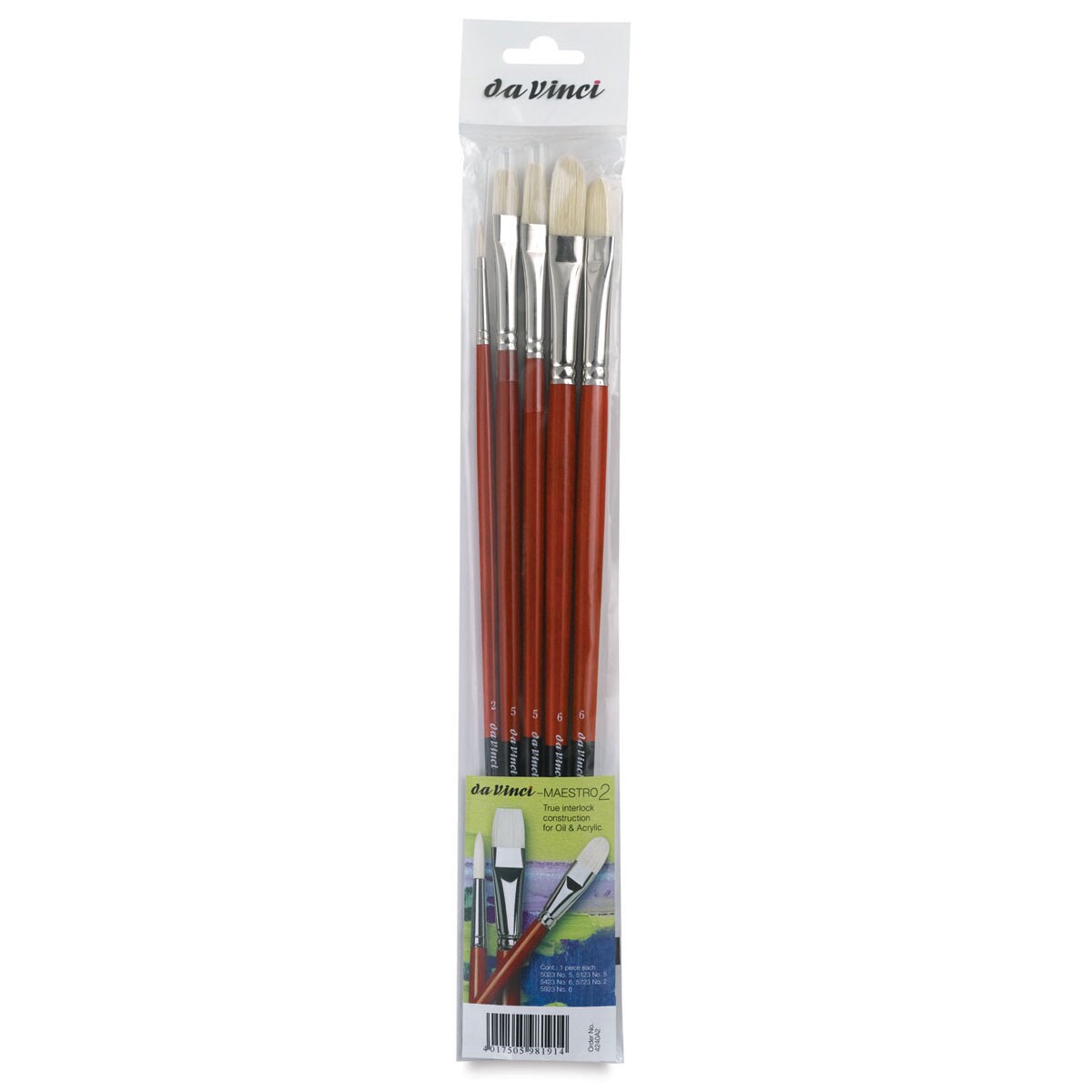 Da Vinci Artist Brush Set - Maestro Bristle, Set of 5