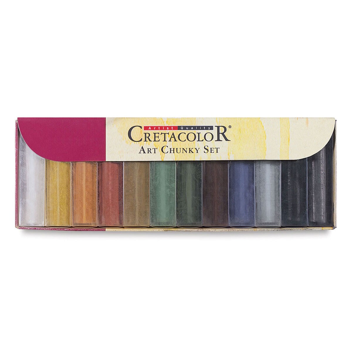 Cretacolor Chunky Charcoal Set - Assorted Colors, Set of 12