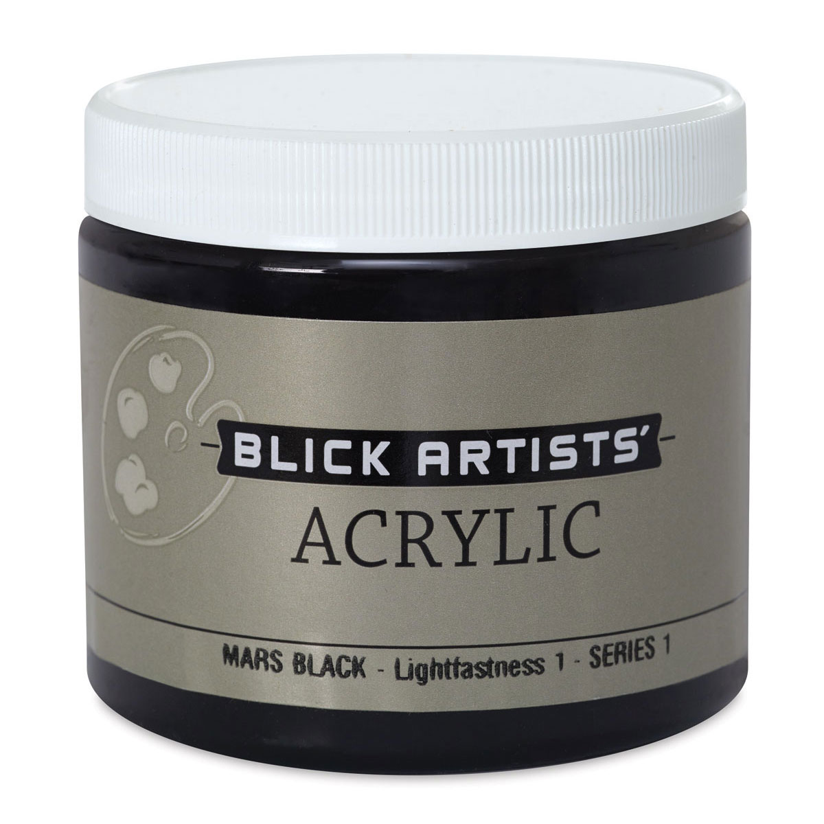 Blick Artists&#x27; Acrylic - Mars Black, 16 oz jar