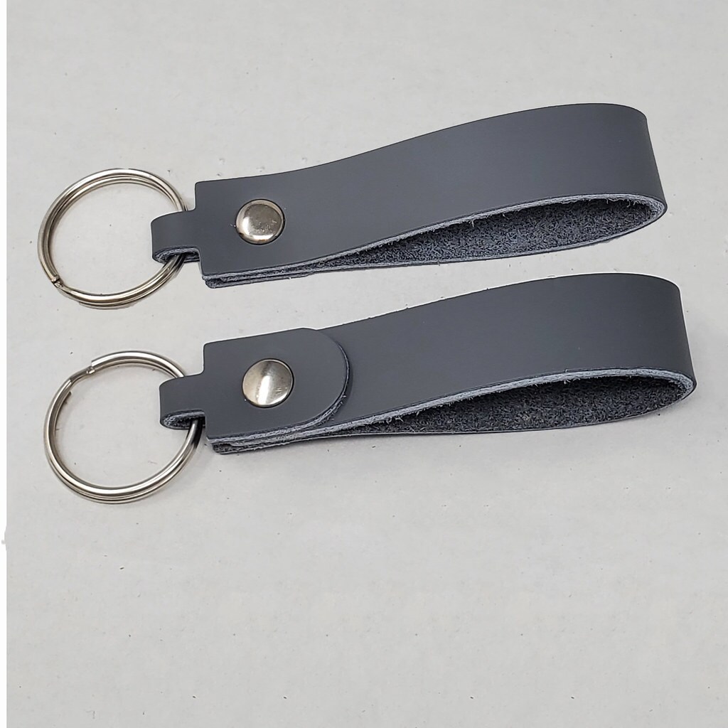 Blank Leather Keychains – DIY Engraving Kit, Pack of 10 (¾" x 4.5")
