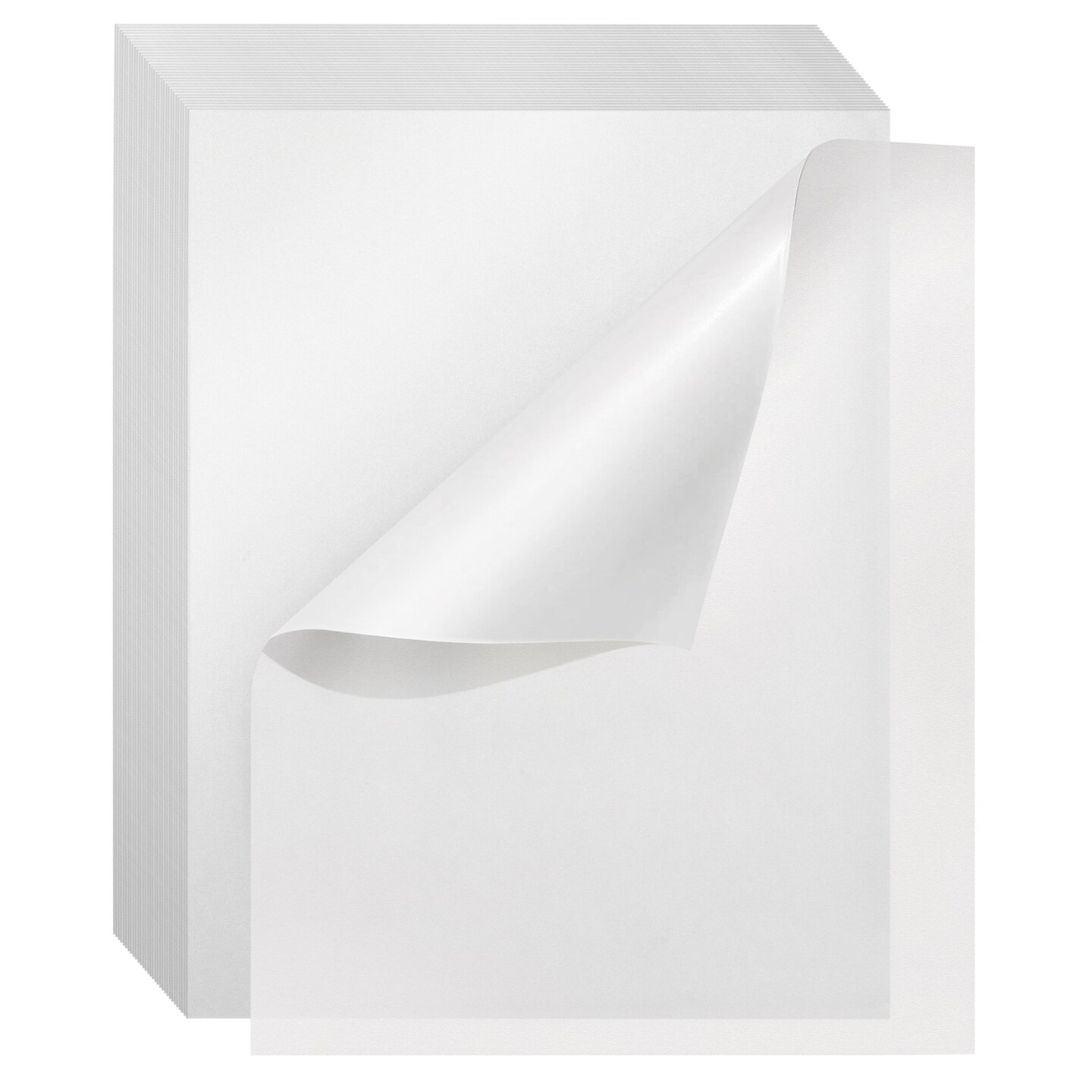 100 Pack Glassine Paper Sheets (8.5 x 11 In) - Onion Skin Paper