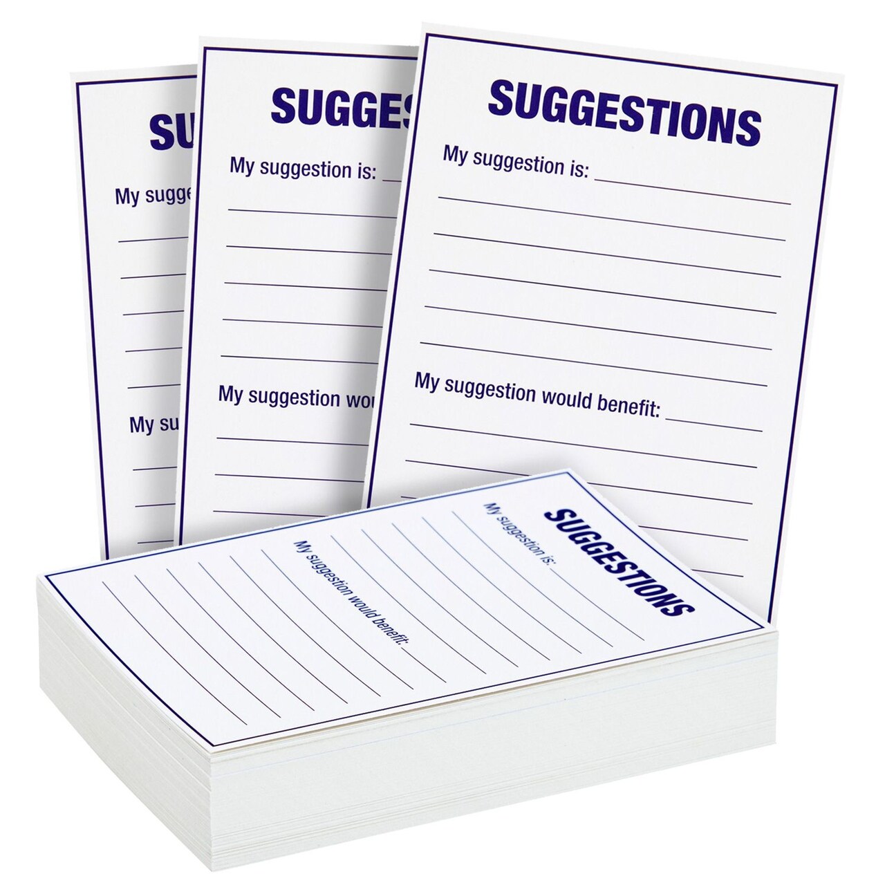 100 Sheet Suggestion Cards Blank Feedback Comment Cards for Office 100 Sheet Suggestion Cards Blank Feedback Comment Cards for Office