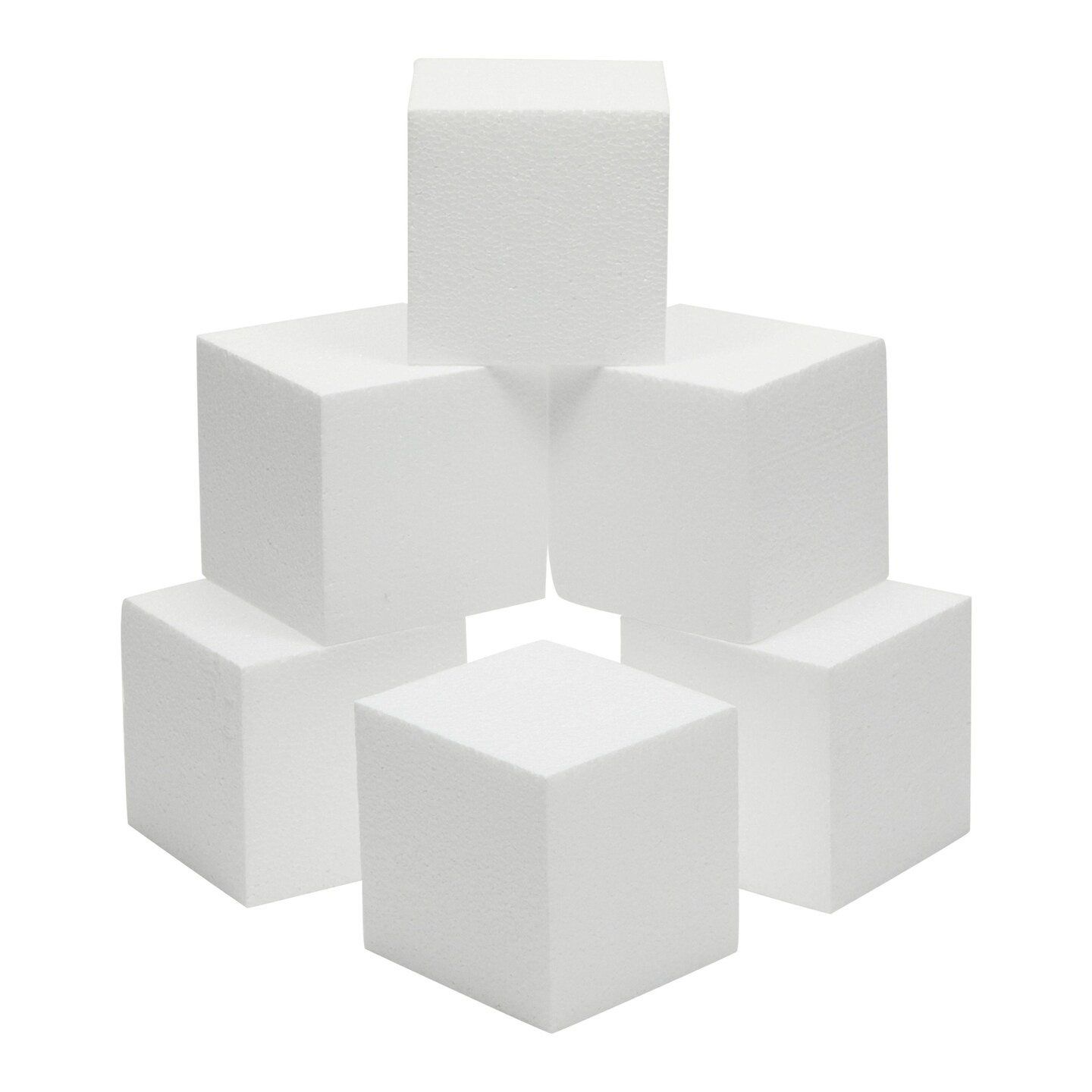 6 Pack Rectangle Foam Blocks for Crafts, Floral Arrangements, DIY