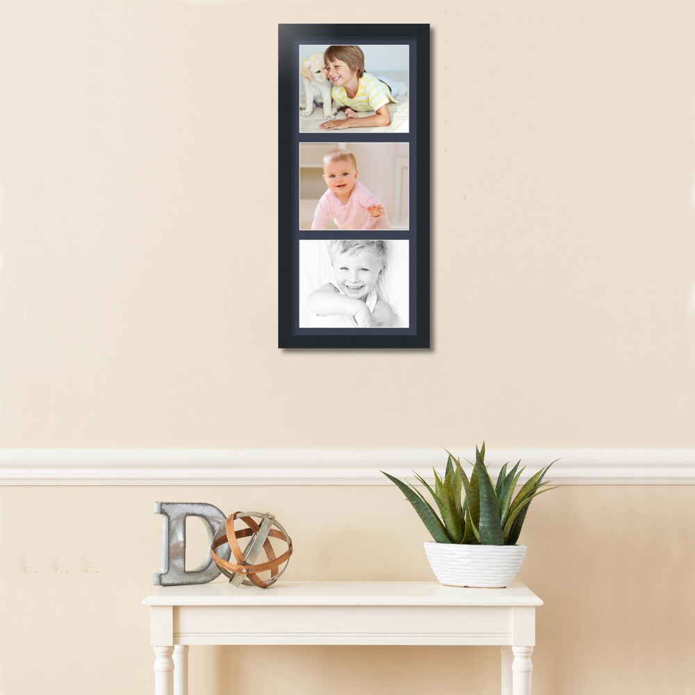 ArtToFrames Collage Photo Picture Frame with 3 - 8x10 inch Openings, Framed in Black with Over 62 Mat Color Options and Plexi Glass (CSM-3926-2156)