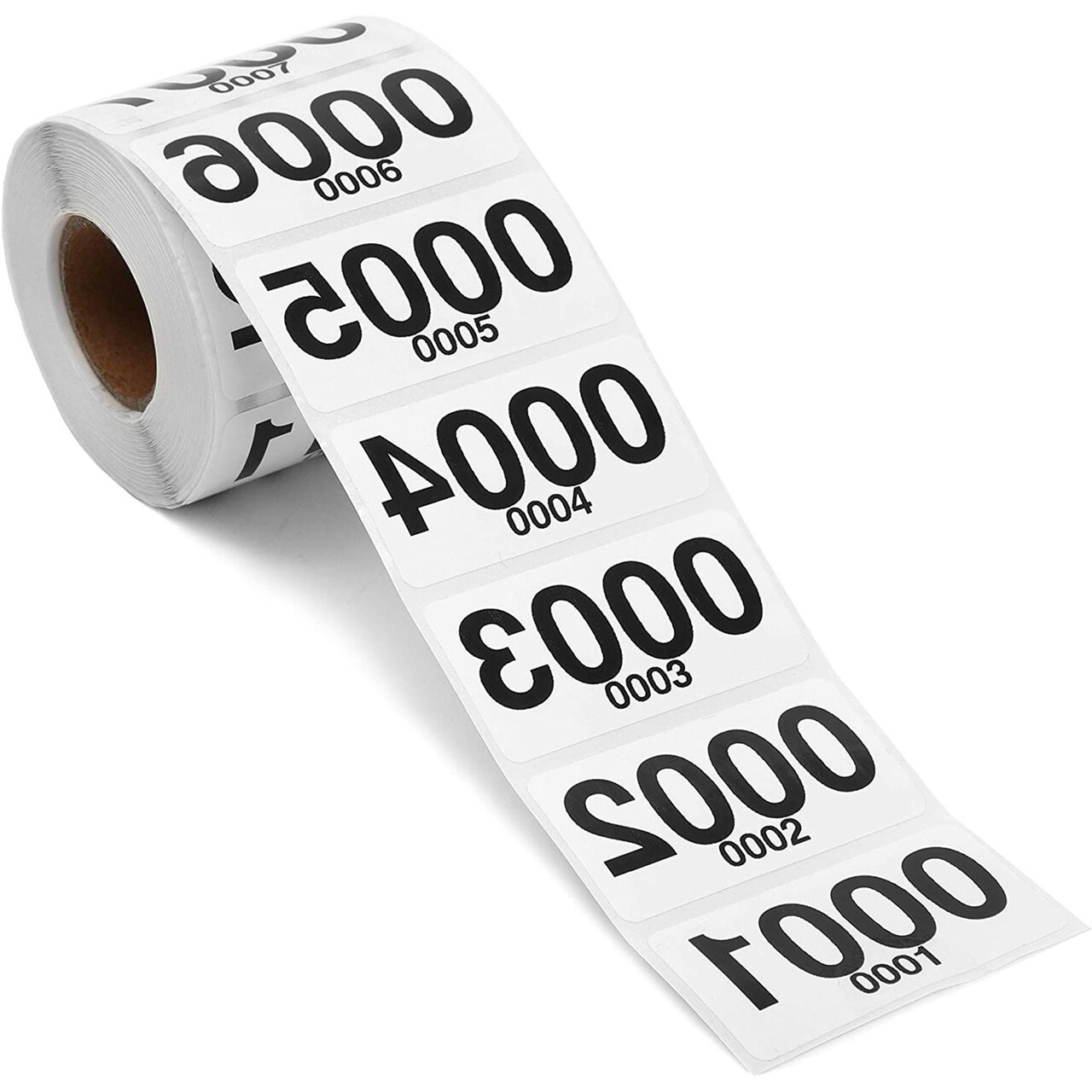 Sticker With Rwefrence Number Reverse Number Stickers for Live Sale, Numbers 0001-0500 (2 x 1 in, 500 ...